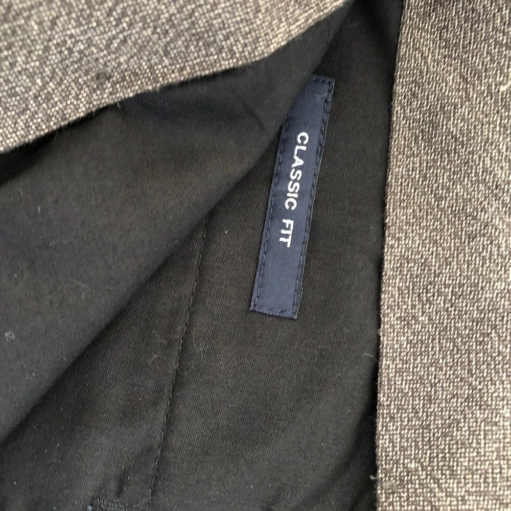 J. Crew Mens Blue Dress Work Flat Front Pants Classic Fit Size 34 x 30-100% Wool